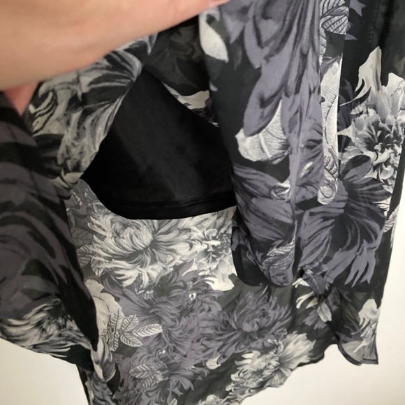 Summer floral high-low strapless dress - Picture 3 of 7